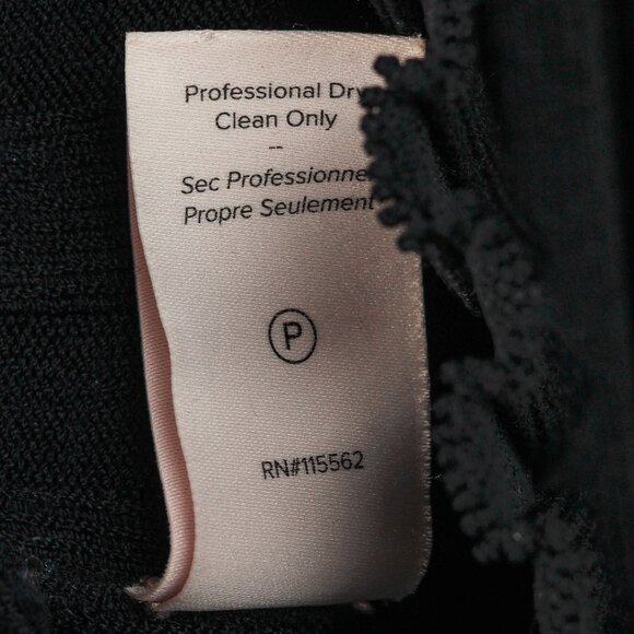 Cinq a Sept Pices Black Wide-Ribbed Knit Long Sleeve Pullover - Picture 8 of 8